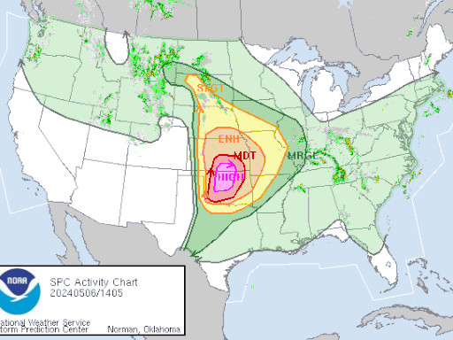 Live updates: Severe storm outbreak has 'high risk' of tornadoes in Oklahoma today