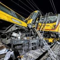 The mangled wreckage blocked the main train corridor connecting Prague with the Czech Republic's second and third cities of Brno and Ostrava