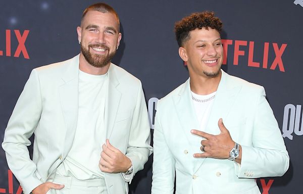 Patrick Mahomes Can't Keep Up With Travis and Jason Kelce's Partying