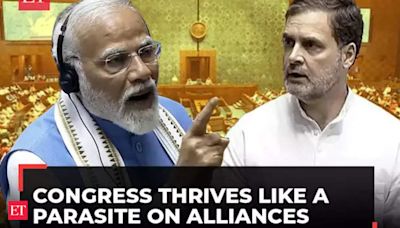 PM Modi calls Congress a parasite: 'Parjeevi Congress' eats up the party they align with...