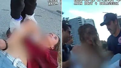 Bodycam: Topless Social Media Model Screams About Aliens, Being from Future After Fatal Crash