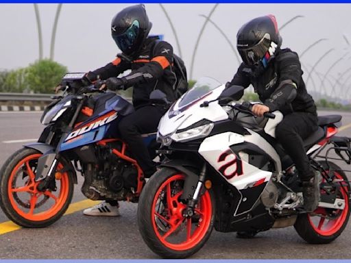 Aprilia RS457 vs KTM Duke 390 Drag Race – Shocking Results