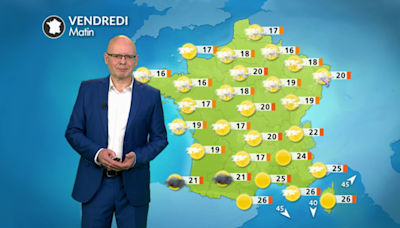 Météo du vendredi 2 août : fortes chaleurs en recul et moins d'orages