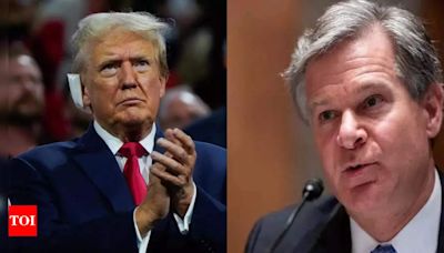 'It was a bullet, not shrapnel': Trump slams FBI director over bullet wound doubts - Times of India