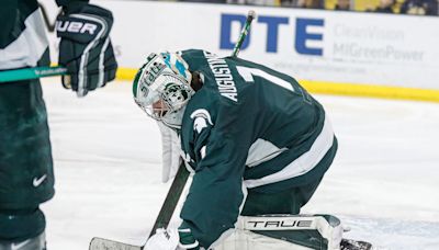 Watch Trey Augustine get mic’d up at the Detroit Red Wings prospect camp