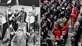 Photos show historic royal events at Westminster Abbey, from the Queen's wedding and coronation to her funeral