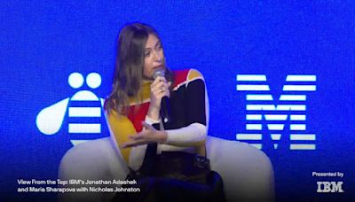Tennis star Maria Sharapova: AI helps make a better informed player