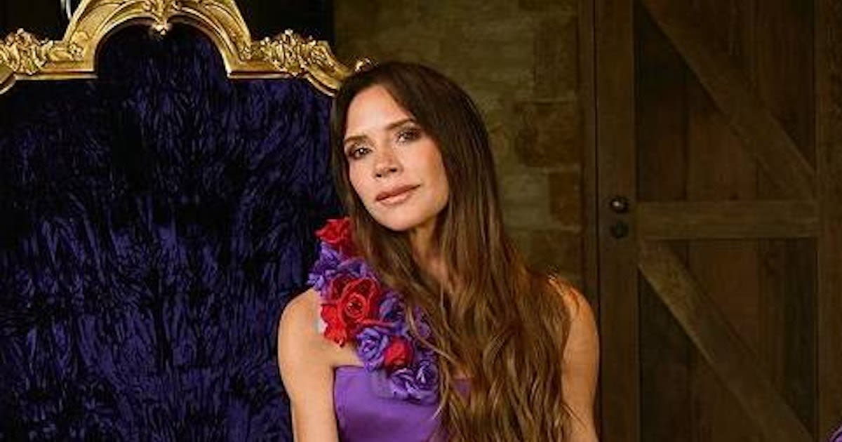 25 Years Later, Victoria Beckham Rewears Her Purple Wedding Gown