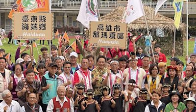 全國布農運動會那瑪夏盛大舉行 陳其邁原語致詞吃螺絲