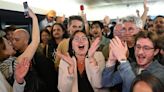 French left-wing coalition projected to beat the far right in surprise second-round result