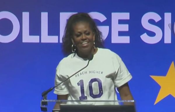 Michelle Obama surprises DC students at College Signing Day celebration