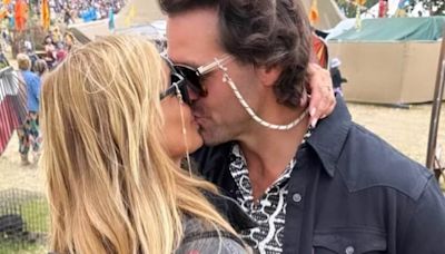 Louise Redknapp packs on the PDA with boyfriend Drew at Glastonbury