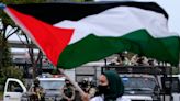 Pro-Israel and pro-Palestine demonstrators clash in violence outside consulate in NYC