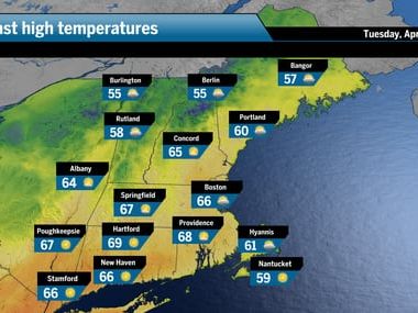 Another warm and sunny day across Southern New England - The Boston Globe