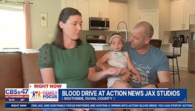 Blood donations help to save a St. Augustine 2-year-old’s life