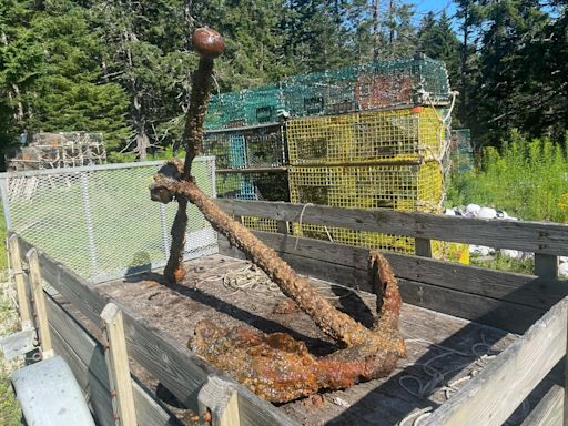 Maine lobsterman hauls up anchor that’s more than a century old