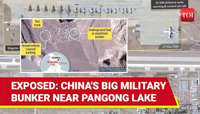 Satellite Pictures Expose China's Secret Military Bunker Near Pangong Lake In Ladakh | TOI Original - Times of India Videos