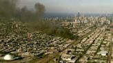 Fire destroys Chicago warehouse and injures 2 firefighters