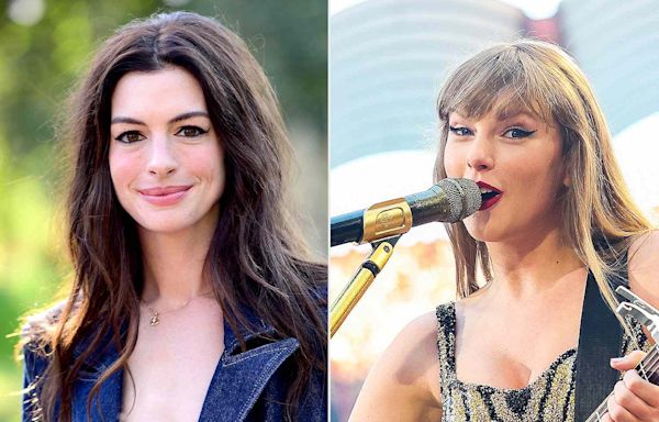 Anne Hathaway Shakes It Off as She Dances Up a Storm at Taylor Swift's Eras Tour Show in Germany