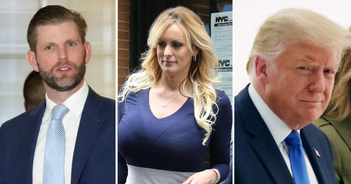 Eric Trump Calls Stormy Daniels' Testimony 'Garbage' Amid Daddy Donald's Criminal Trial