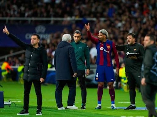 La reacción de Vinicius a su duelo con Ronald Araujo en el Santiago Bernabéu