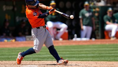 Astros thump A's 8-1 behind Brown to avoid series sweep