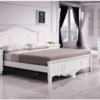 鴻宇傢俱~(HB)A161-06卡蘿歐風白色6尺雙人加大床台/床架~ H系列產品另有折扣