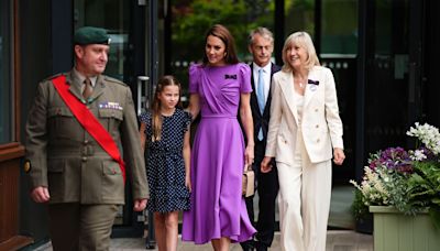 Kate attends Wimbledon men’s final with Princess Charlotte