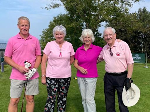 Gourock Golf Club raise vital four figure sum for charity Breast Cancer Now