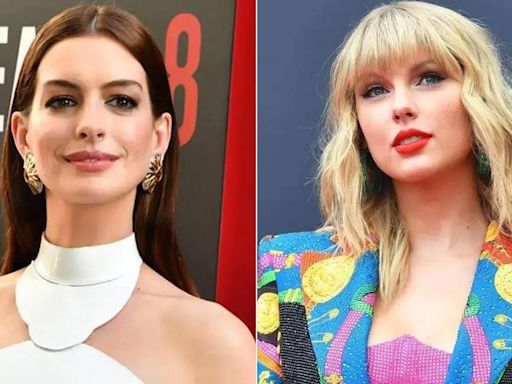 Anne Hathaway attends Taylor Swift’s Eras Tour show in Germany