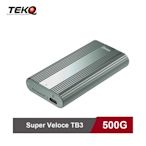 【TEKQ】TB3 SuperVeloce 500G Thunderbolt 3 Crucial P2 SSD 外接硬碟 夜幕綠