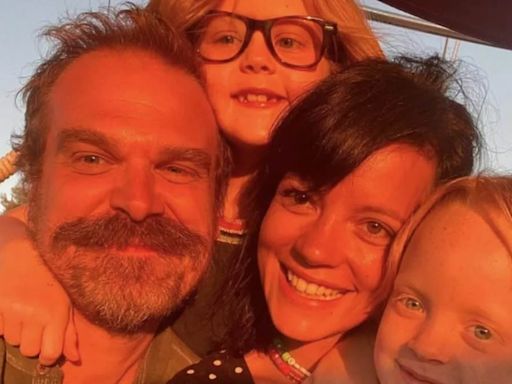 David Harbour reveals first impression of wife Lily Allen's daughters