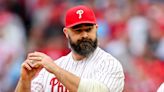 Jason Kelce Honored at Philadelphia Phillies Game in Special Outing With Wife Kylie