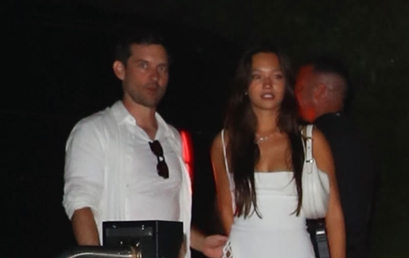 Tobey Maguire, 49, Spotted Leaving 4th of July Party with 20-Year-Old Model Lily Chee