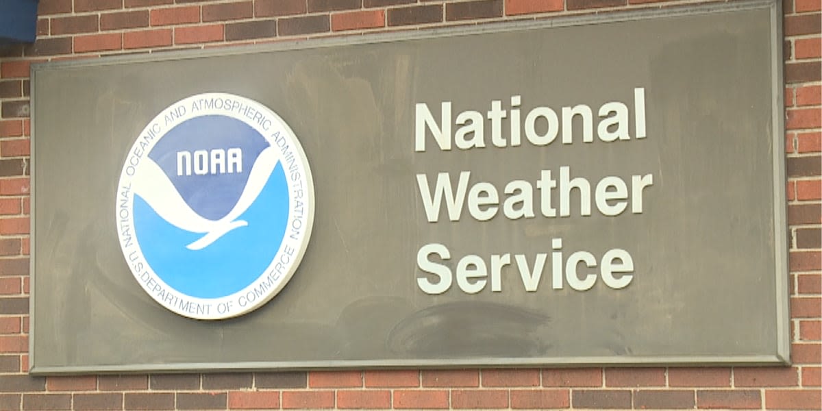 National Weather Service crews surveying damage following severe storms