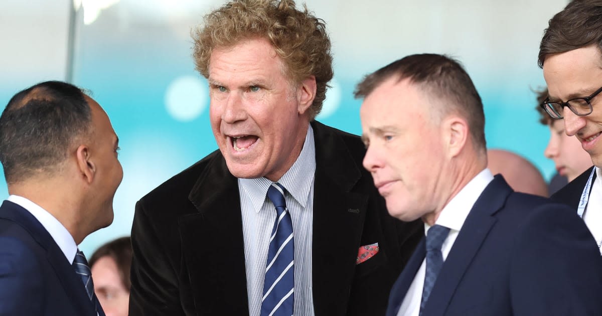 Will Ferrell in attendance for Leeds vs Burnley in Championship