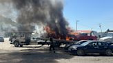 Fire destroys vehicles being transported at towing business - WV MetroNews