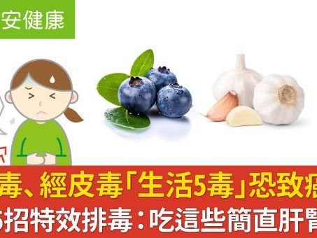 黴菌毒、經皮毒「生活5毒」恐致癌！名醫5招特效排毒：吃這些簡直肝腎救星