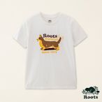 Roots女裝-Taiwan Day系列 動物圖案短袖T恤-白色