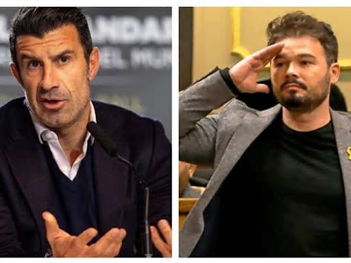 Figo tira de hemeroteca y zanja la 'pelea' con Rufián atacándole donde más duele: "Le has dejado KO"