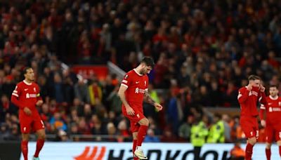 Luis Díaz y Liverpool fueron humillados por Atalanta: goleada 3-0 por la Europa League