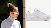 Jennifer Lopez Updates Casual Style With White K-Swiss Platform Sneakers