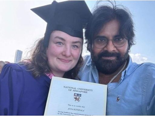 Pawan Kalyan's wife graduates from Singapore University, actor attends ceremony