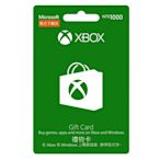 【Microsoft 微軟】XBOX 禮物卡 NT$1000 - ESD 數位下載版 (K4W-00303) -可於Windows市集使用