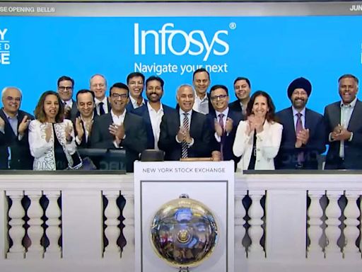 Infosys rings opening bell on New York Exchange: What India's second-largest IT company said on the occasion - Times of India