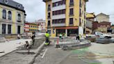 Grado inicia la obra del 'ágora' de la nueva plaza de Indalecio Corugedo, clave en el plan de peatonalización de la villa