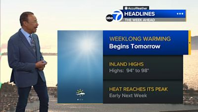 AccuWeather Forecast: Warming trend begins tomorrow