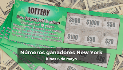 Lotería de Nueva York en vivo: resultados y ganadores del lunes 6 de mayo de 2024 - El Diario NY