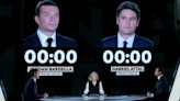 French PM seeks to narrow EU poll gap in far-right TV duel