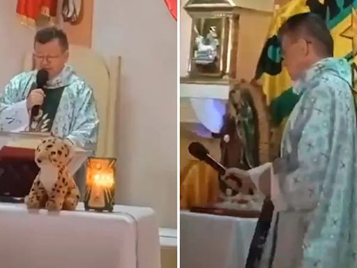 A ritmo de ‘La Cumbia de los Trapos’, sacerdote ofició misa en Girón: así celebró título del Bucaramanga en la Liga